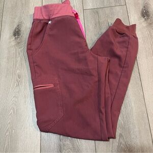 Figs Women's Mauve Zamora Jogger Scrubs Pants - Size Small